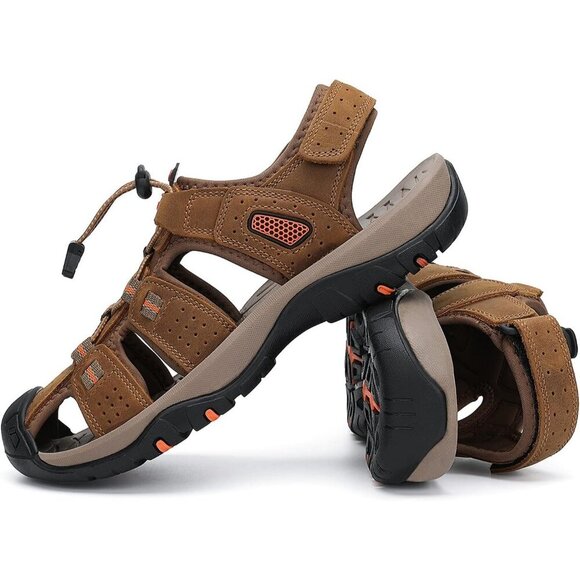 〽️Men\'s Hiking Sandals Brown Outdoor Athletic Walking Casual Sports Shoes main image 3